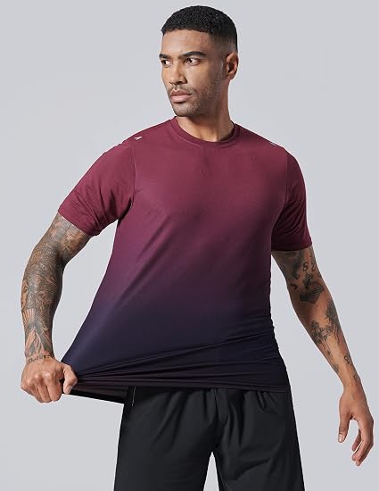 Liberty Imports 5 Pack Men's Active Quick Dry Crew Neck T Shirts
