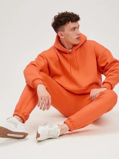 Zukela Sweat Suits For Men Tracksuit 2 Piece Fleece Hoodie Sweatpants Set